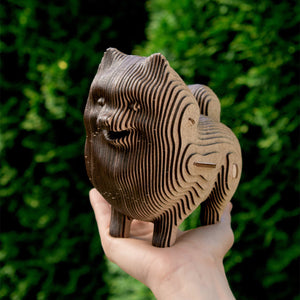 Dog Coin Bank wooden coin bank by EWA — detail view 2