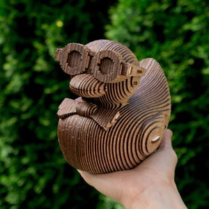 Duck Coin Bank wooden coin bank by EWA — detail view 2