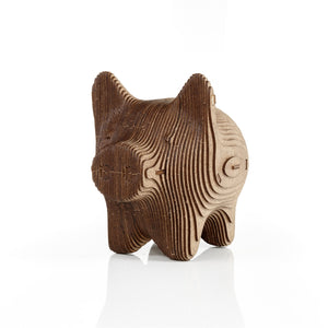 Pig Coin Bank wooden coin bank by EWA, 88 pieces