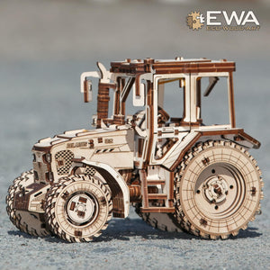 Tractor BELARUS-82 Model - Exquisite Collectible Mechanical 3D Wooden Puzzle for Adults, Perfect Shelf Display for Home or Office - eco-wood-art