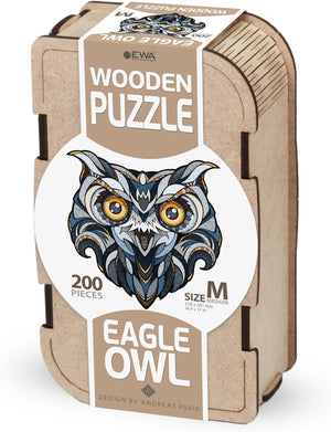 Eco-Wood-Art Wooden Puzzle - Eagle S | Majestic Bird Jigsaw Puzzle for Adults | 3D Eagle Decor | 120 Intricate Pieces | Eco-Friendly Home Decor Gift - eco-wood-art