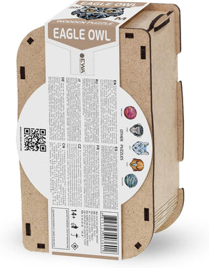 Eco-Wood-Art Wooden Puzzle - Eagle S | Majestic Bird Jigsaw Puzzle for Adults | 3D Eagle Decor | 120 Intricate Pieces | Eco-Friendly Home Decor Gift - eco-wood-art