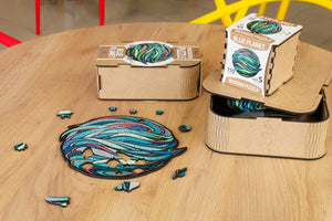 Wooden puzzle Blue Planet - eco-wood-art