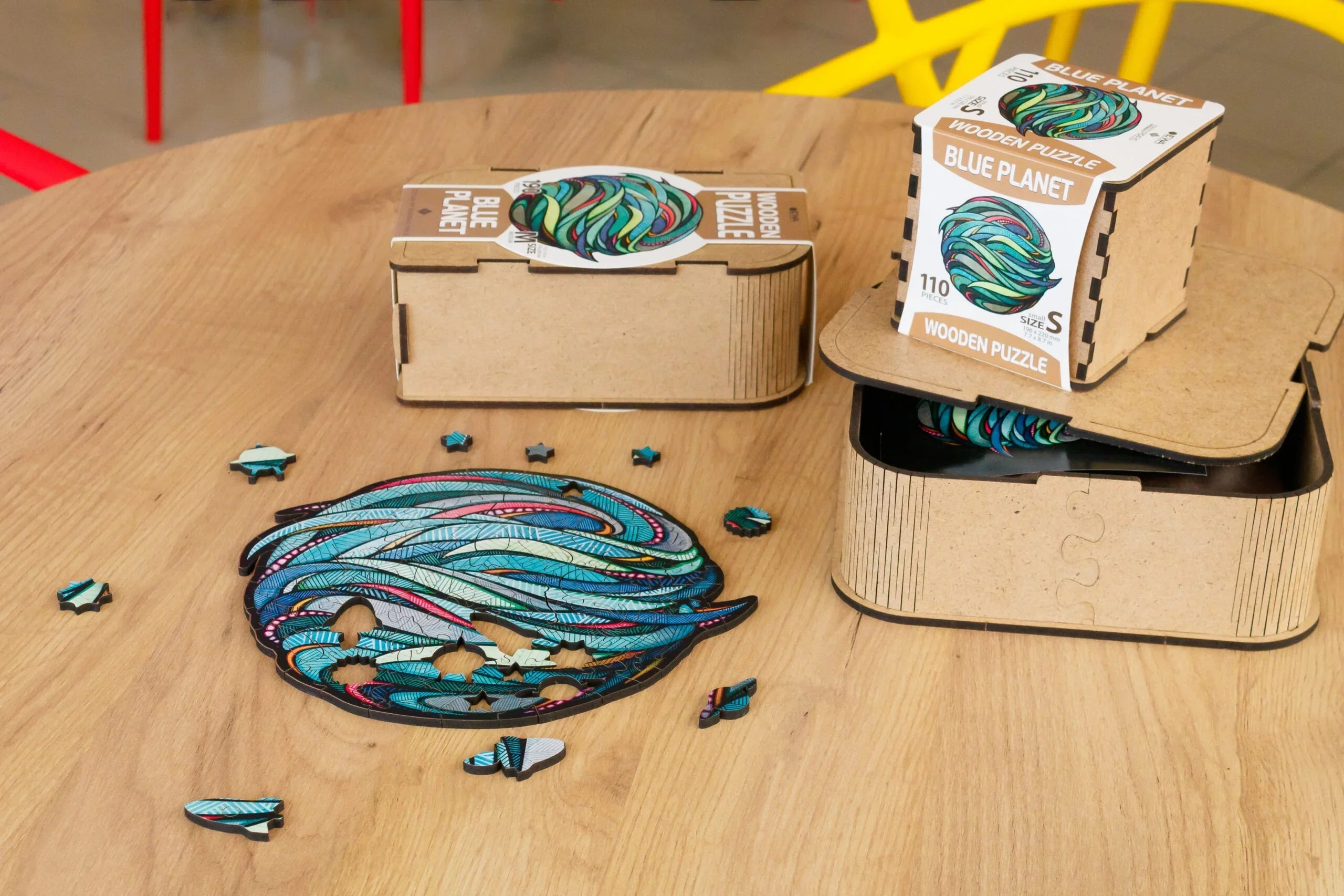 Wooden puzzle Blue Planet - eco-wood-art