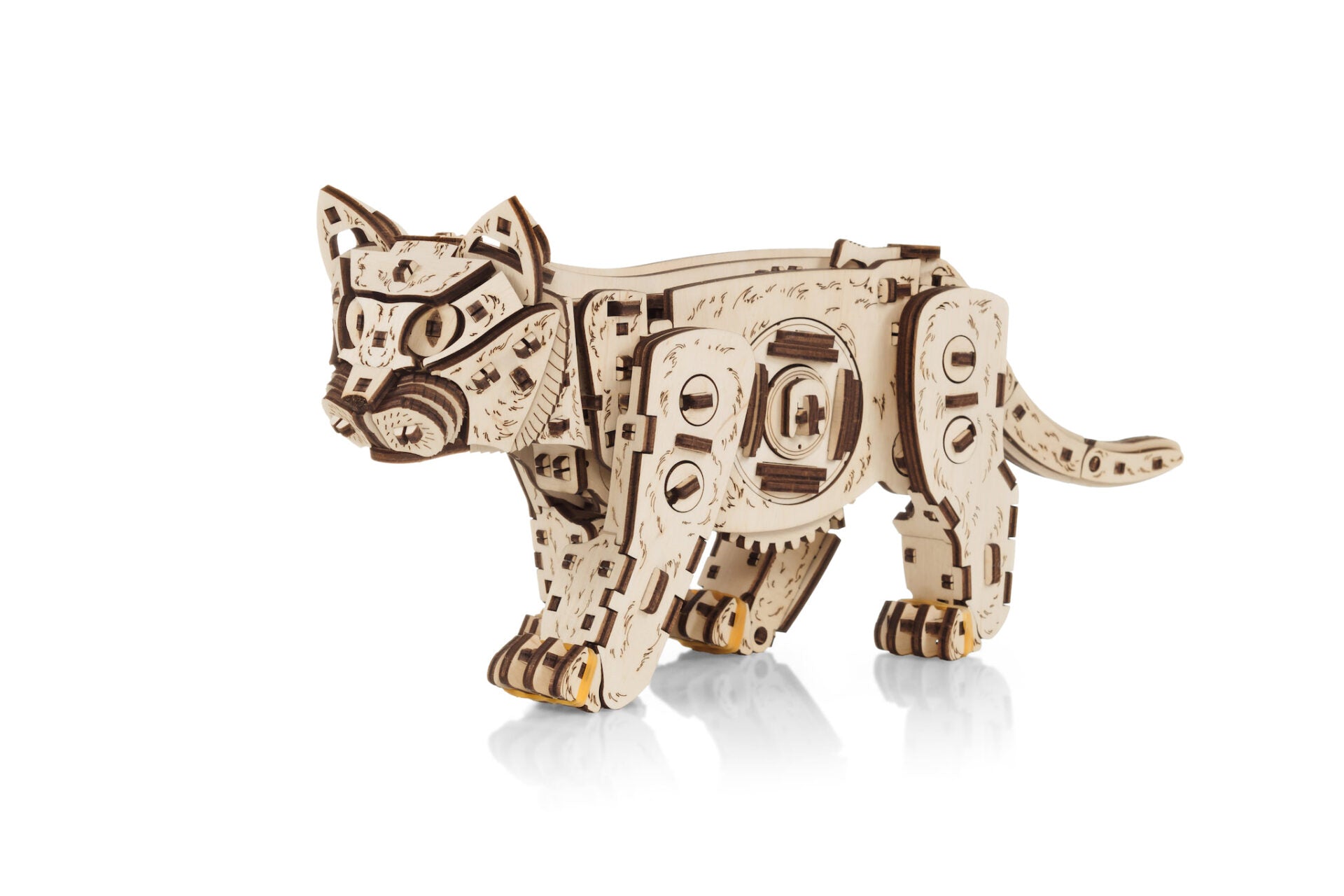 Kitten 3D Wooden Puzzle, 236 Pieces | EWA – eco-wood-art