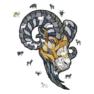 Eco-Friendly Colorful Wooden 3D Puzzle 'RAM' M by Eco-Wood-Art - Mechanical Assembly Craft Kit - eco-wood-art