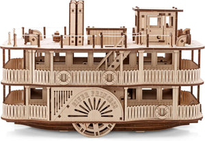 EWA Eco-Wood-Art Steamer - Deluxe Wooden model , Family Board Game - eco-wood-art