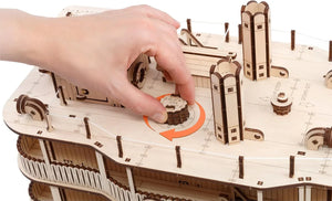 EWA Eco-Wood-Art Steamer - Deluxe Wooden model , Family Board Game - eco-wood-art