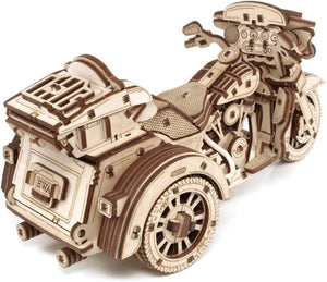 EWA Eco Wood Art 3D Trike Puzzle - Innovative Wooden Craft Kit - Sustainable DIY Assembly Model for Adults - eco-wood-art