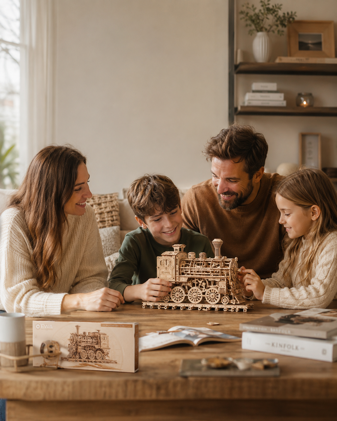 Screen-Free Family Activities: Building Wooden Models Together