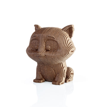 Cat Coin Bank wooden coin bank by EWA, 124 pieces