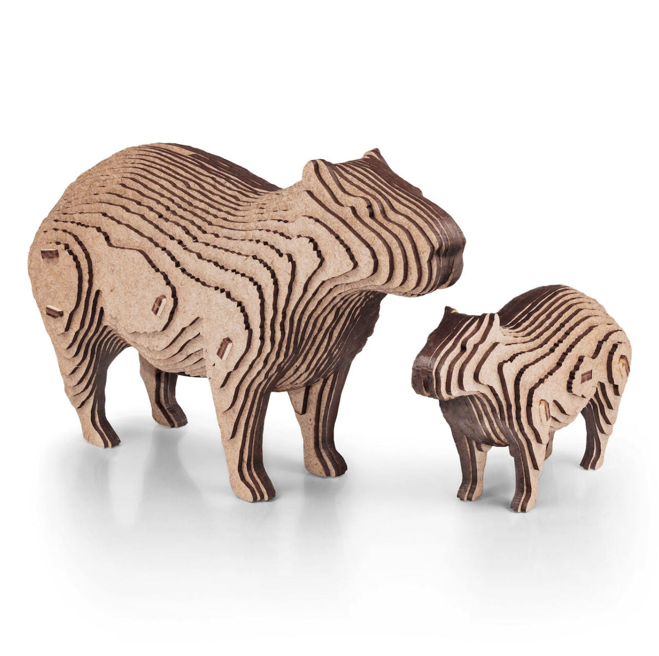 Capybara Coin Bank wooden coin bank by EWA, 139 pieces