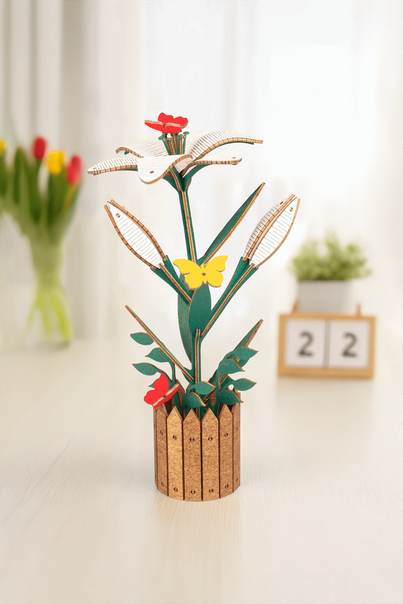 Flower Lily – eco-wood-art