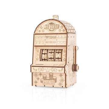 One-Armed Bandit mechanical wooden model by EWA, 179 pieces