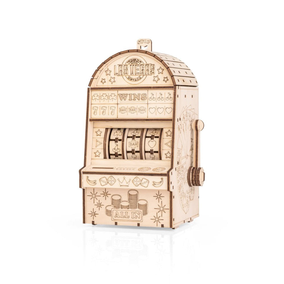 One-Armed Bandit mechanical wooden model by EWA, 179 pieces