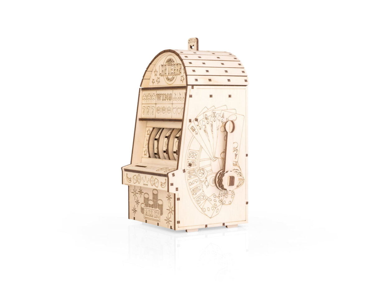 One-Armed Bandit 3D Wooden Puzzle, 179 Pieces | EWA – eco-wood-art