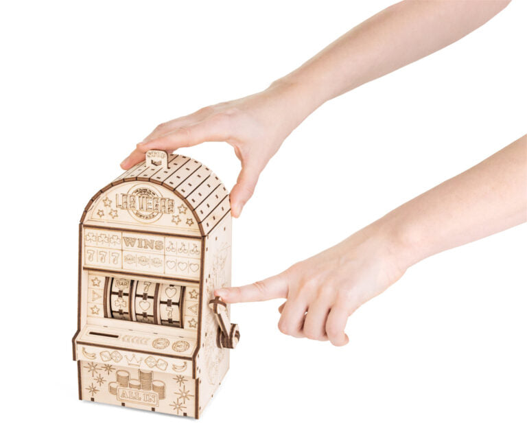 One-Armed Bandit 3D Wooden Puzzle, 179 Pieces | EWA – eco-wood-art