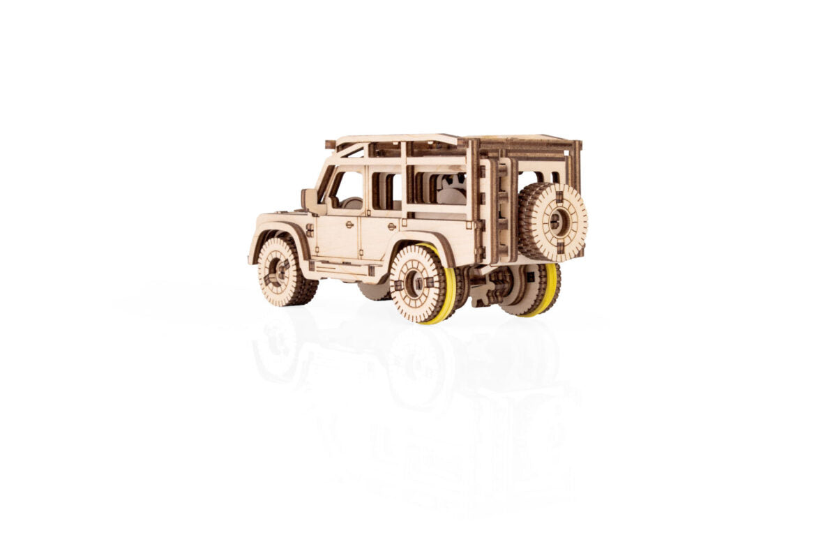 SUV Wooden Pull-Back Car, 82 Pieces | EWA – eco-wood-art