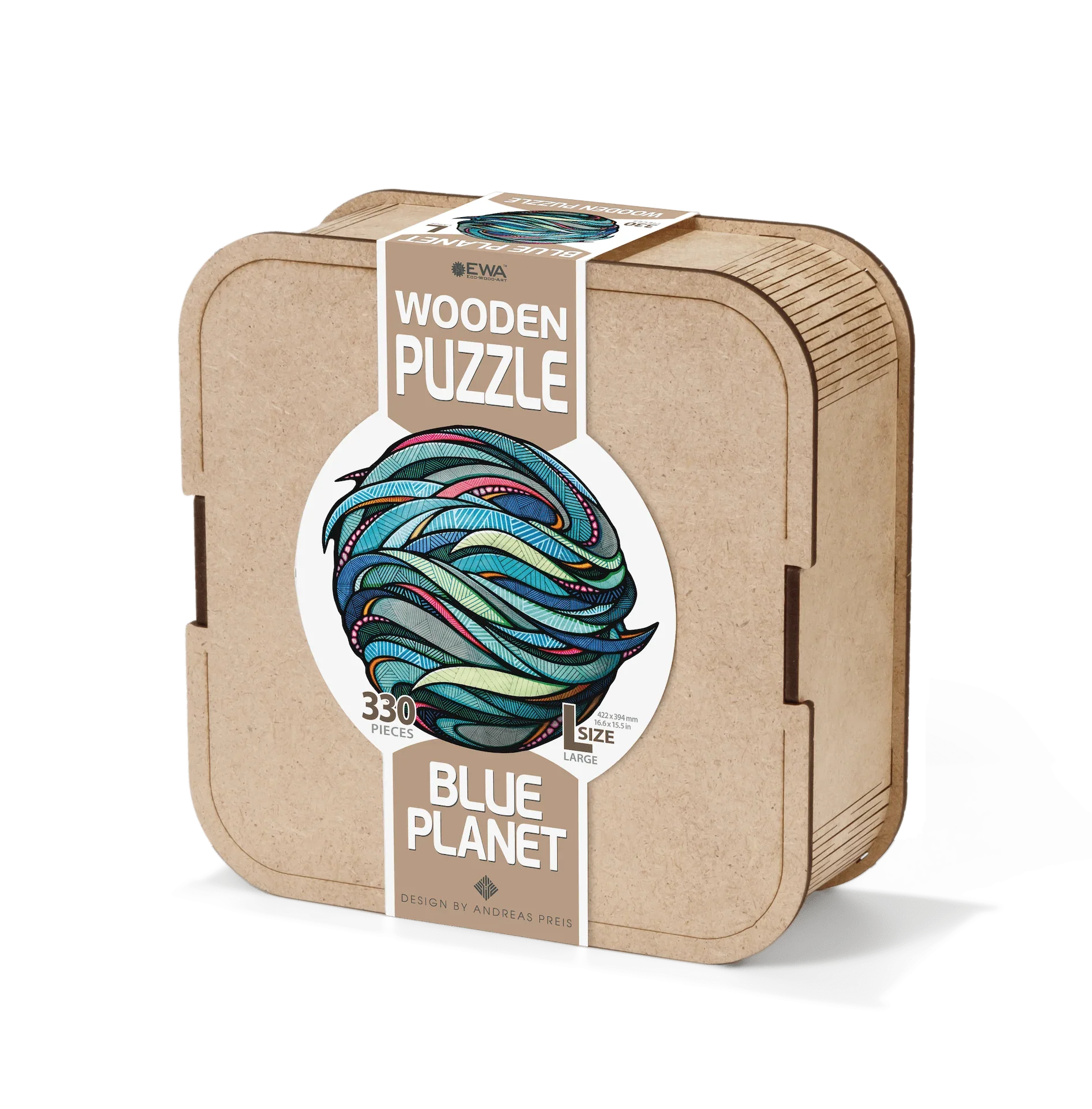 Wooden puzzle Blue Planet - eco-wood-art