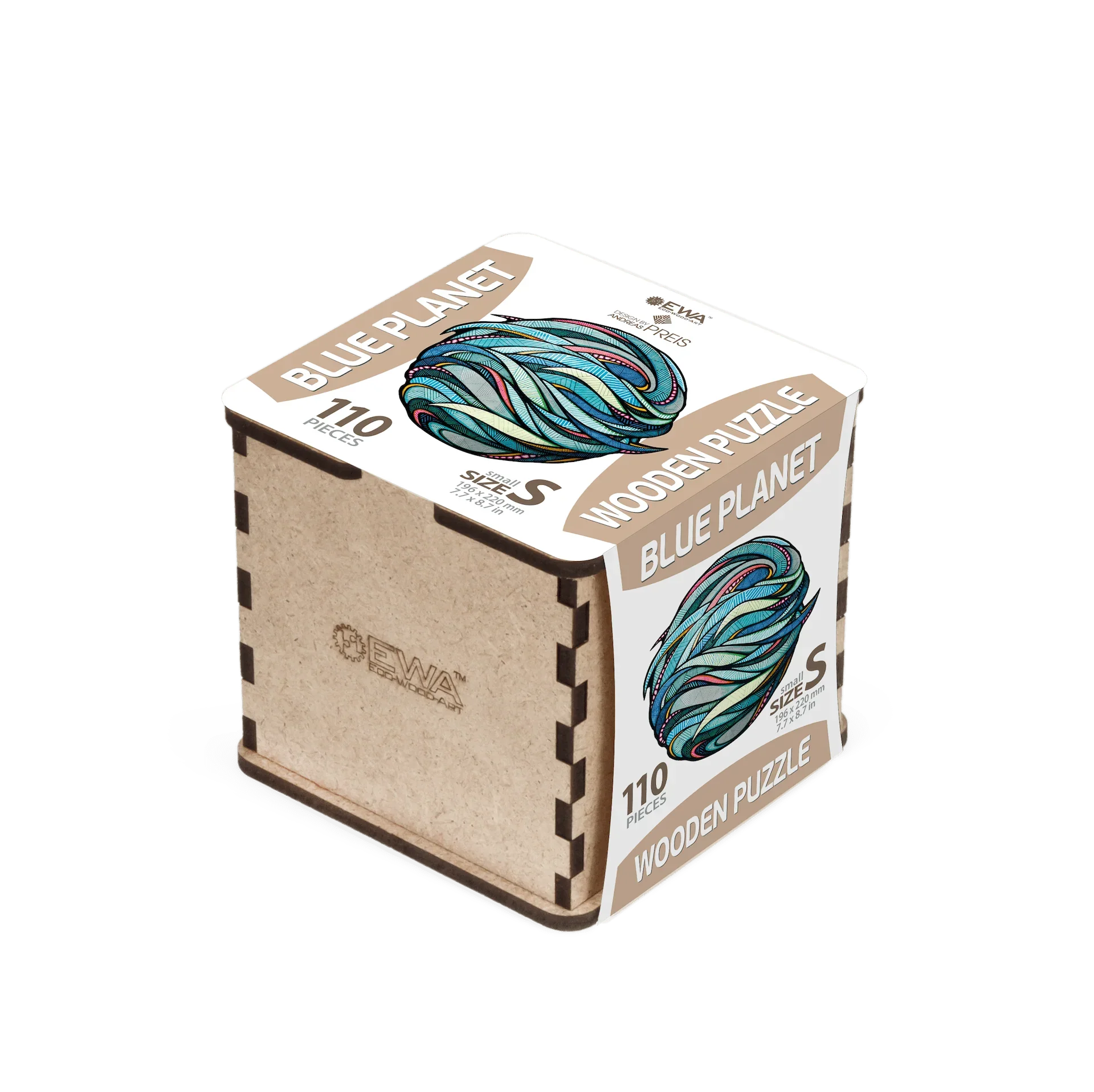 Wooden puzzle Blue Planet - eco-wood-art