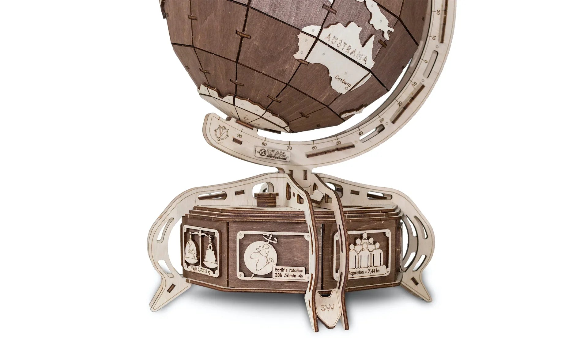 The Globe (brown) - eco-wood-art