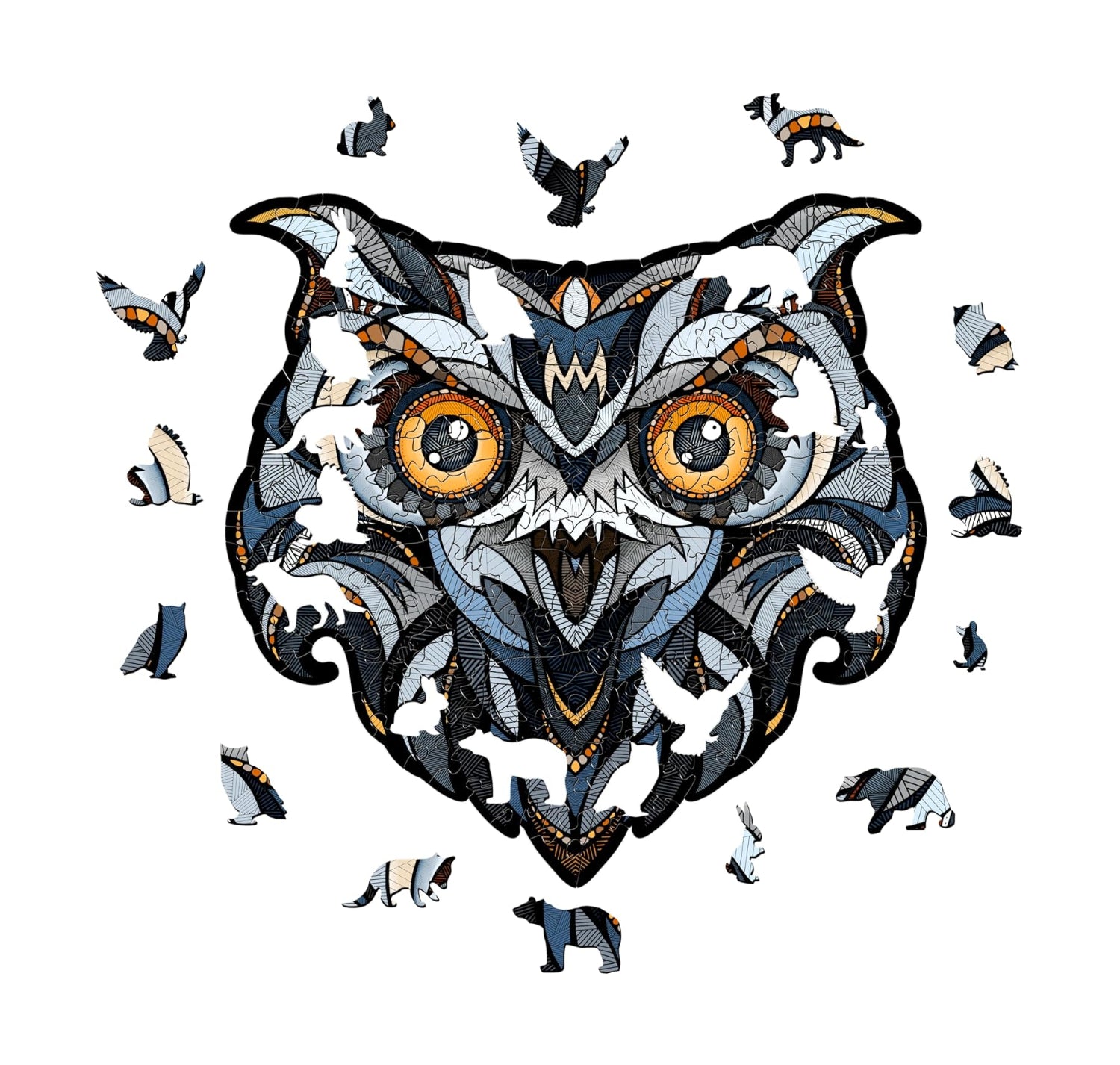 Eco-Wood-Art Wooden Puzzle - Eagle S | Majestic Bird Jigsaw Puzzle for Adults | 3D Eagle Decor | 120 Intricate Pieces | Eco-Friendly Home Decor Gift - eco-wood-art