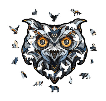 Eagle Owl wooden jigsaw puzzle by EWA