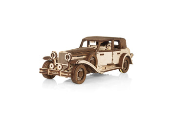 Ferdinand Retro Car mechanical wooden model by EWA, 278 pieces