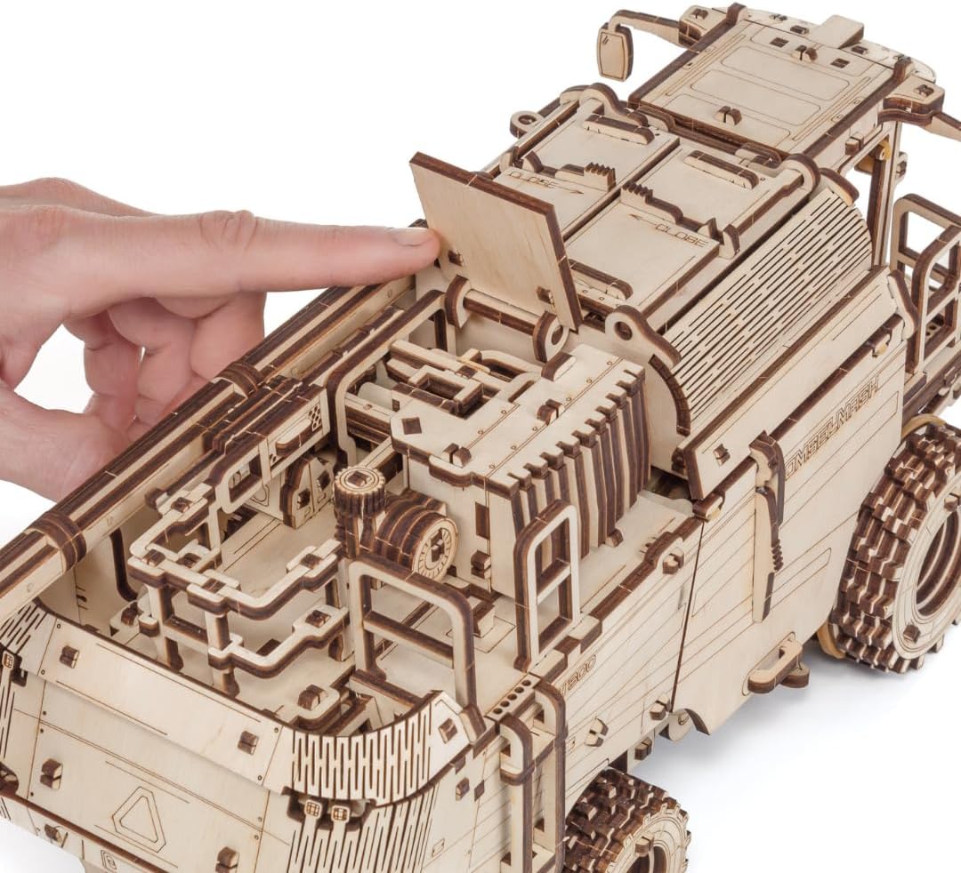EWA Eco Wood Art Mechanical Model Grain Harvesting Combine GH800-864 pcs – Intricate Wooden Craft Kit - Sustainable DIY Assembly Kit for Adults and Teens - eco-wood-art
