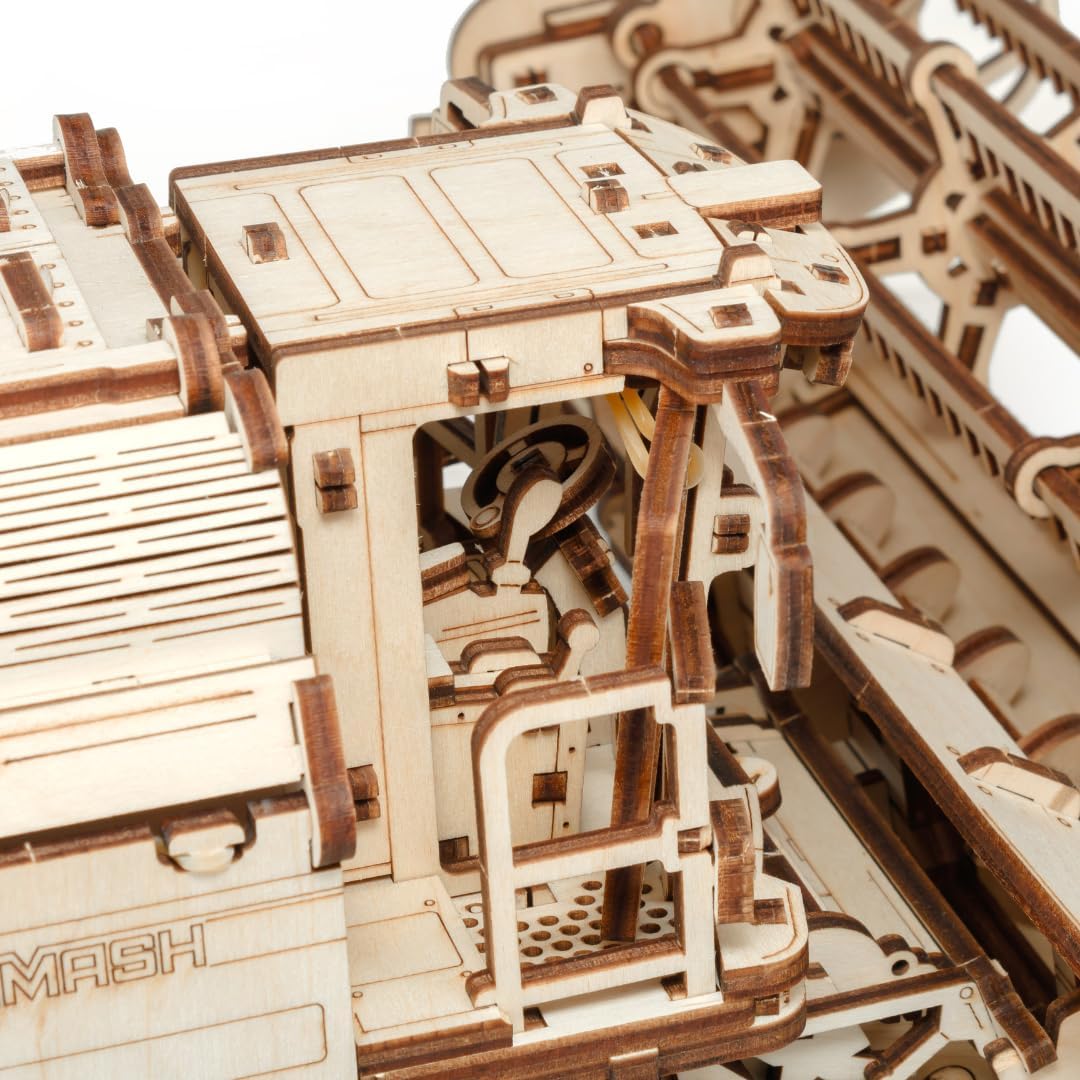 EWA Eco Wood Art Mechanical Model Grain Harvesting Combine GH800-864 pcs – Intricate Wooden Craft Kit - Sustainable DIY Assembly Kit for Adults and Teens - eco-wood-art