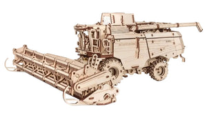 EWA Eco Wood Art Mechanical Model Grain Harvesting Combine GH800-864 pcs – Intricate Wooden Craft Kit - Sustainable DIY Assembly Kit for Adults and Teens - eco-wood-art