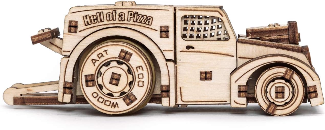 Eco Wood Art Construction Kit 5 Vehicle Set - eco-wood-art