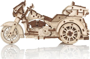 EWA Eco Wood Art 3D Trike Puzzle - Innovative Wooden Craft Kit - Sustainable DIY Assembly Model for Adults - eco-wood-art