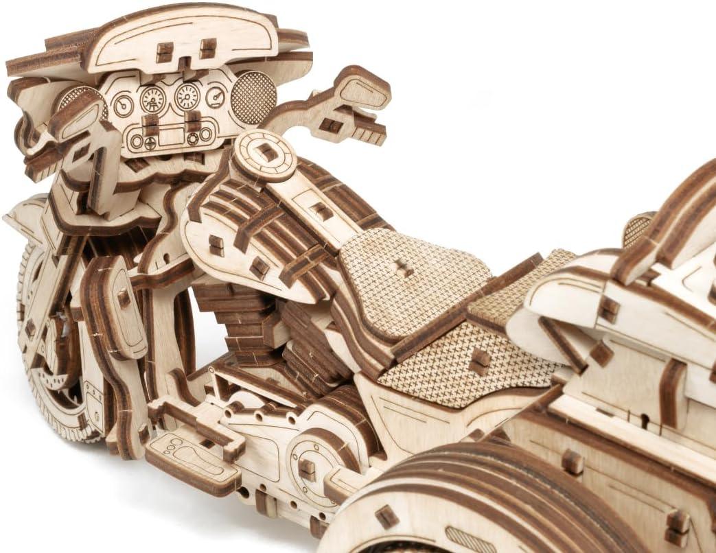 EWA Eco Wood Art 3D Trike Puzzle - Innovative Wooden Craft Kit - Sustainable DIY Assembly Model for Adults - eco-wood-art