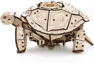 3D Puzzles for Adults DIY Wooden Turtle 3D Puzzle Model Kit with Wind-Up Mechanism & Rubber Band Engine 3D Puzzles for 15 yrs Above & Adults Model Building Kits by Eco Wood Art 269pcs - eco-wood-art