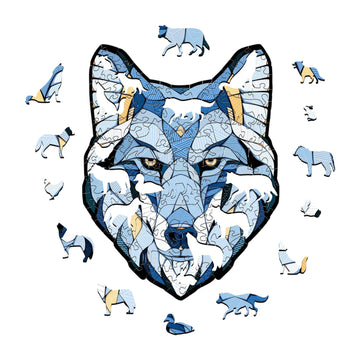 Wolf wooden jigsaw puzzle by EWA